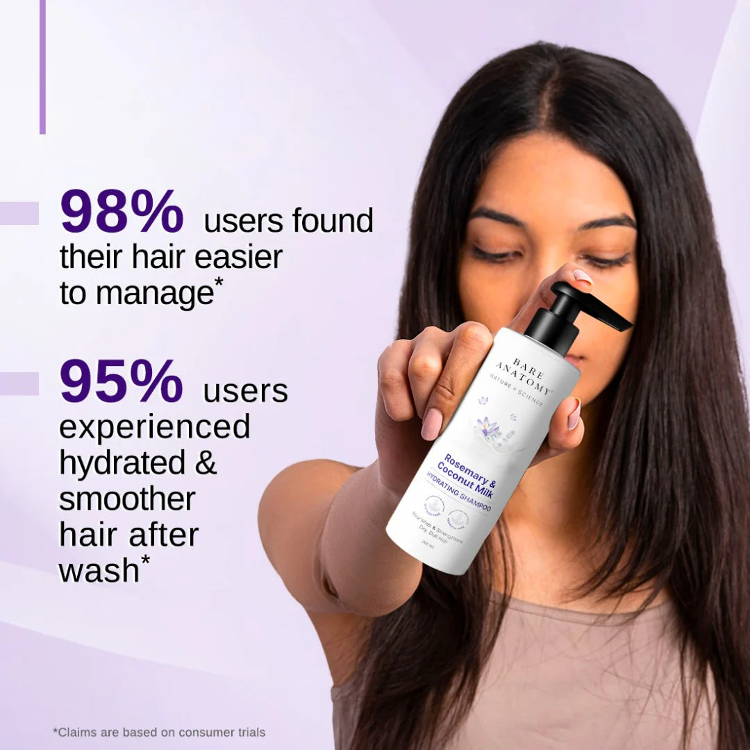 Bare Anatomy Rosemary & Coconut Milk Hydrating Shampoo & Conditioner Combo