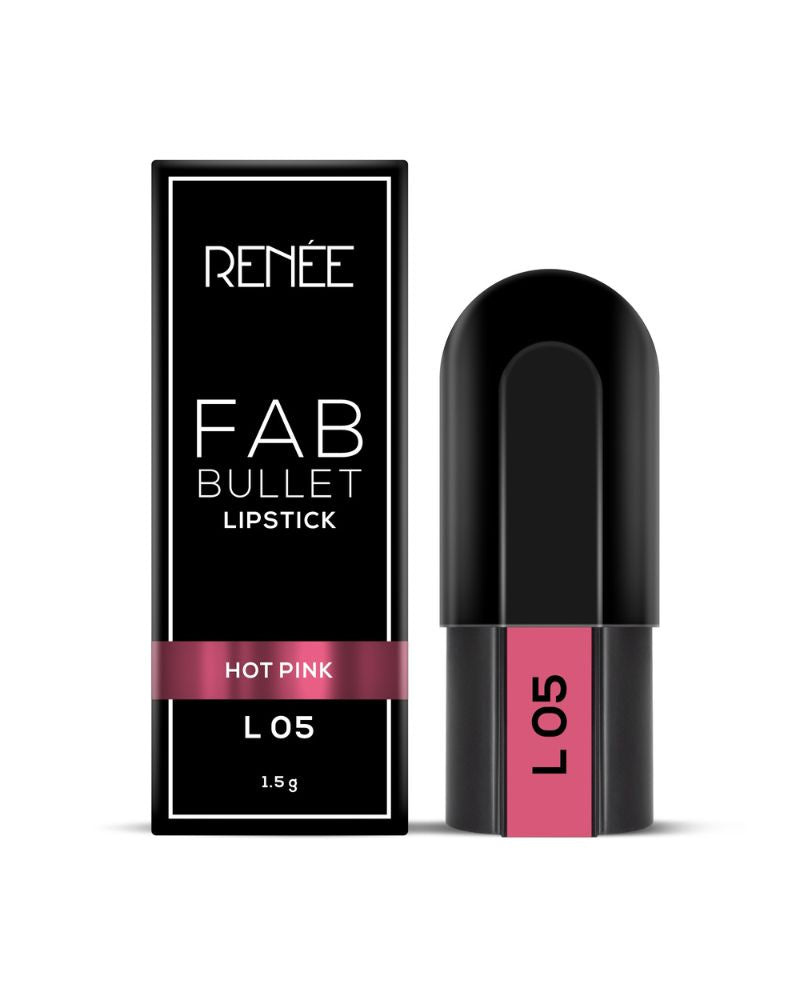RENEE FAB Bullet Lipstick - Hot Pink (1.5 gm) (Mini / Small Pack/ Sample)
