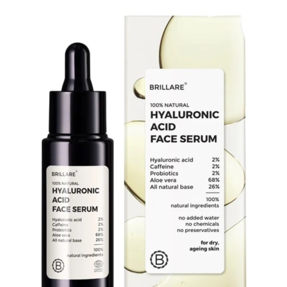 Brillare Hyaluronic Acid Face Serum For Dry, Ageing Skin (30ml) ( Full Size )
