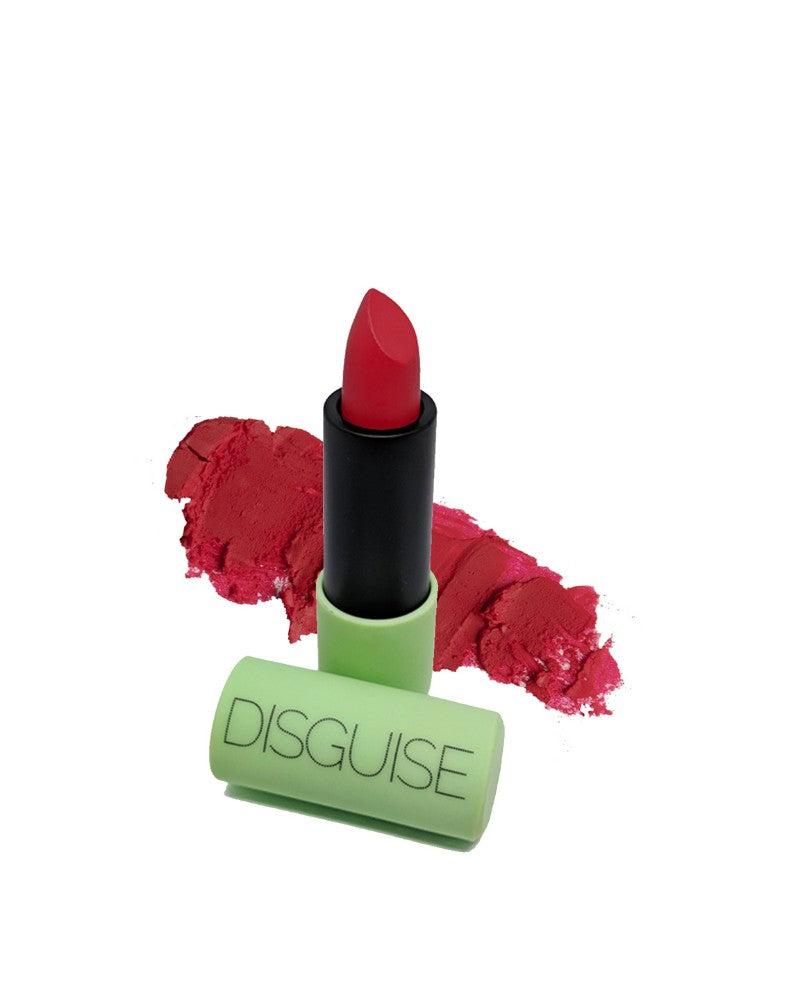 Disguise Cosmetics Ultra-Comfortable Satin Matte Lipstick - Red Model ( Full Size )