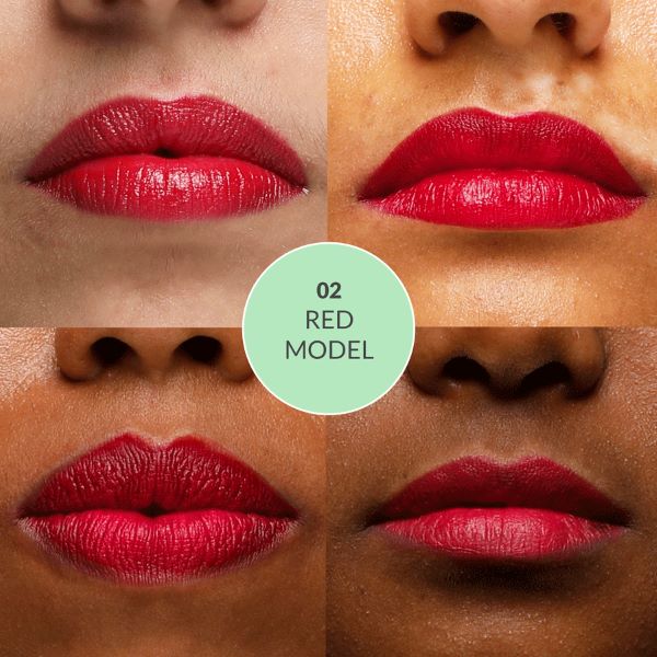 Disguise Cosmetics Ultra-Comfortable Satin Matte Lipstick - Red Model ( Full Size )