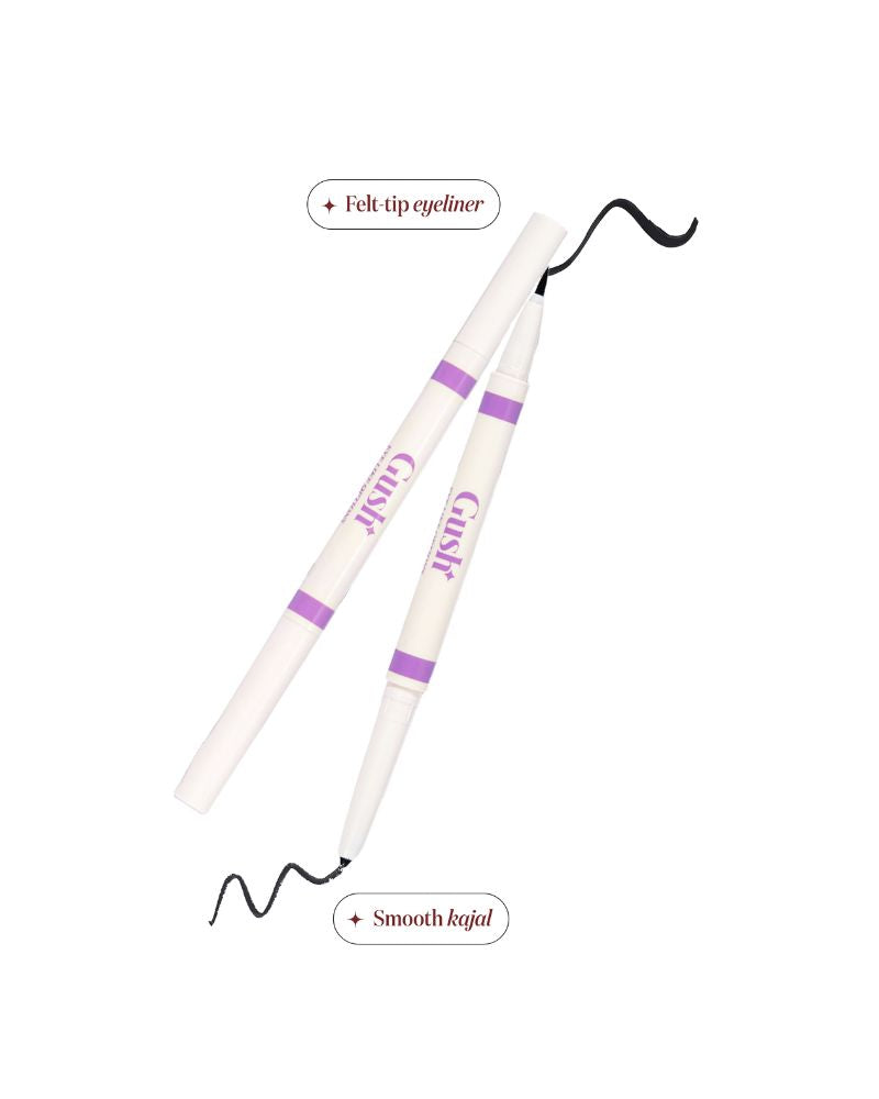 GUSH BEAUTY EYE LIKE OPTIONS BLACK FELT TIP LINER & KOHL PENCIL ( Full Size )