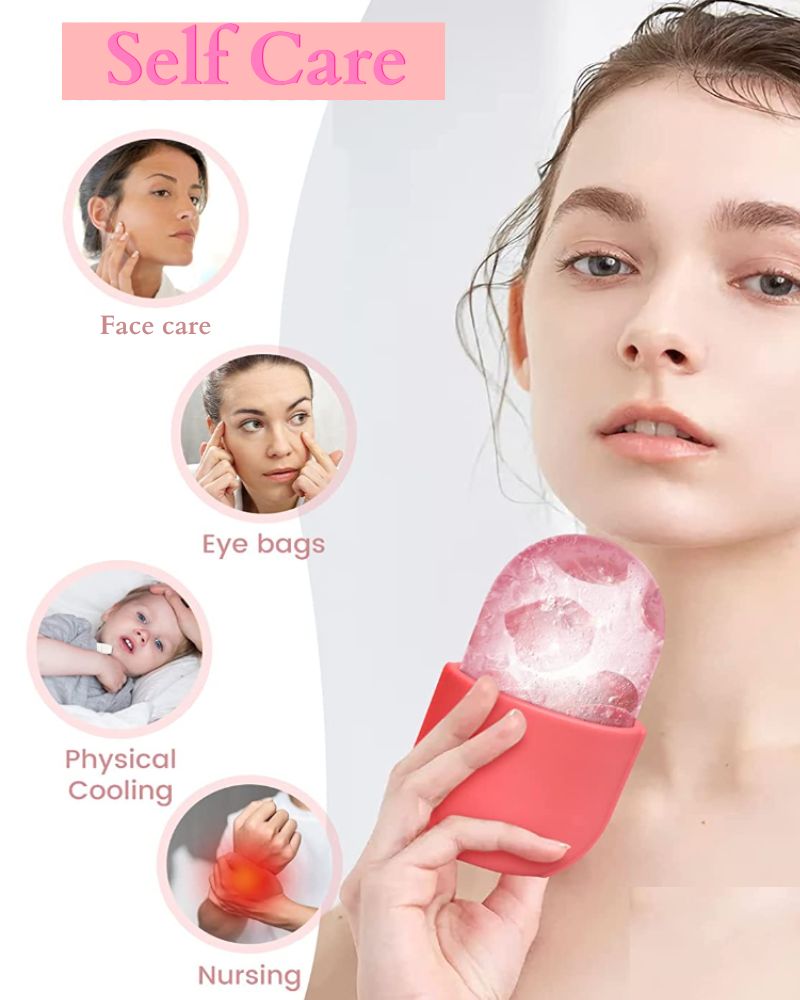 Natural Vibes Ice Facial Roller for Face, Neck and Under Eye