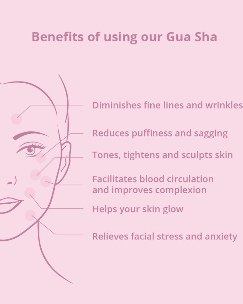 Jade Gua Sha for Face Massage with Gold Beauty Elixir Oil ( 3ml ) (Full Size)