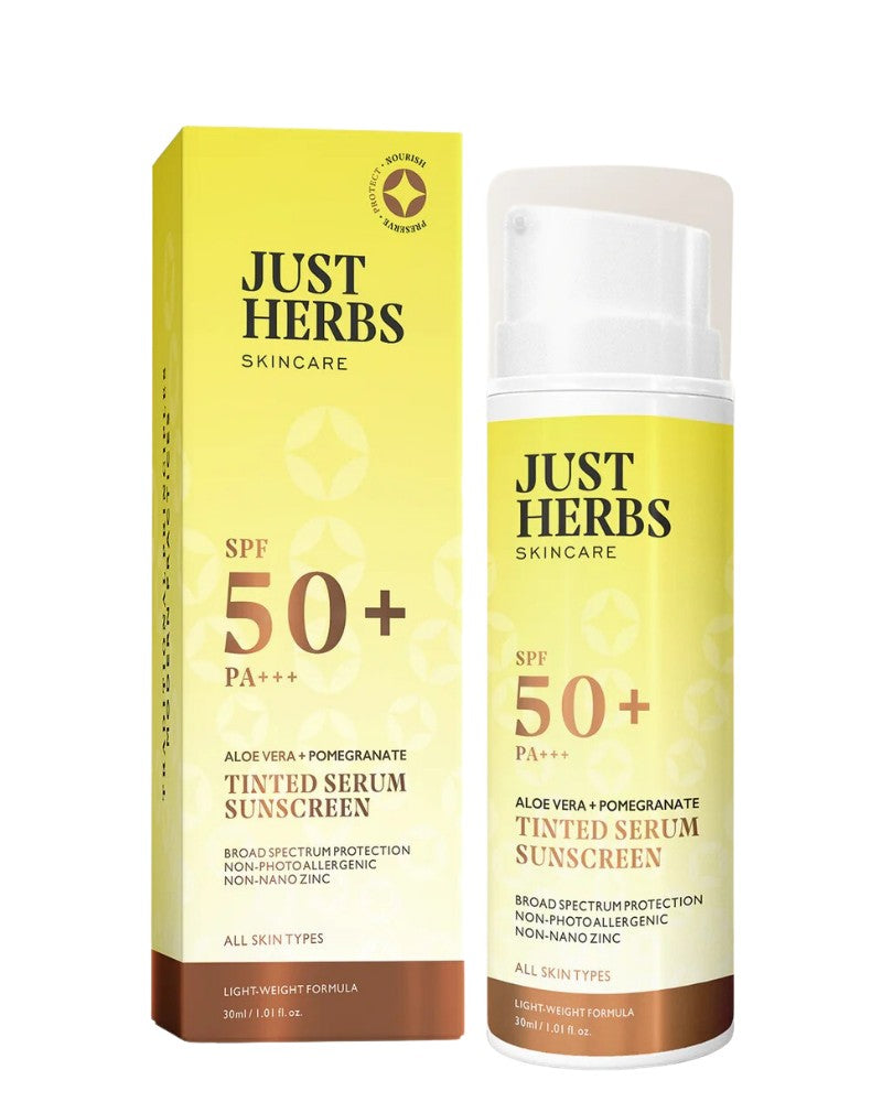 Just Herbs Tinted Serum Sunscreen with SPF 50+ PA+++ (30 ml)