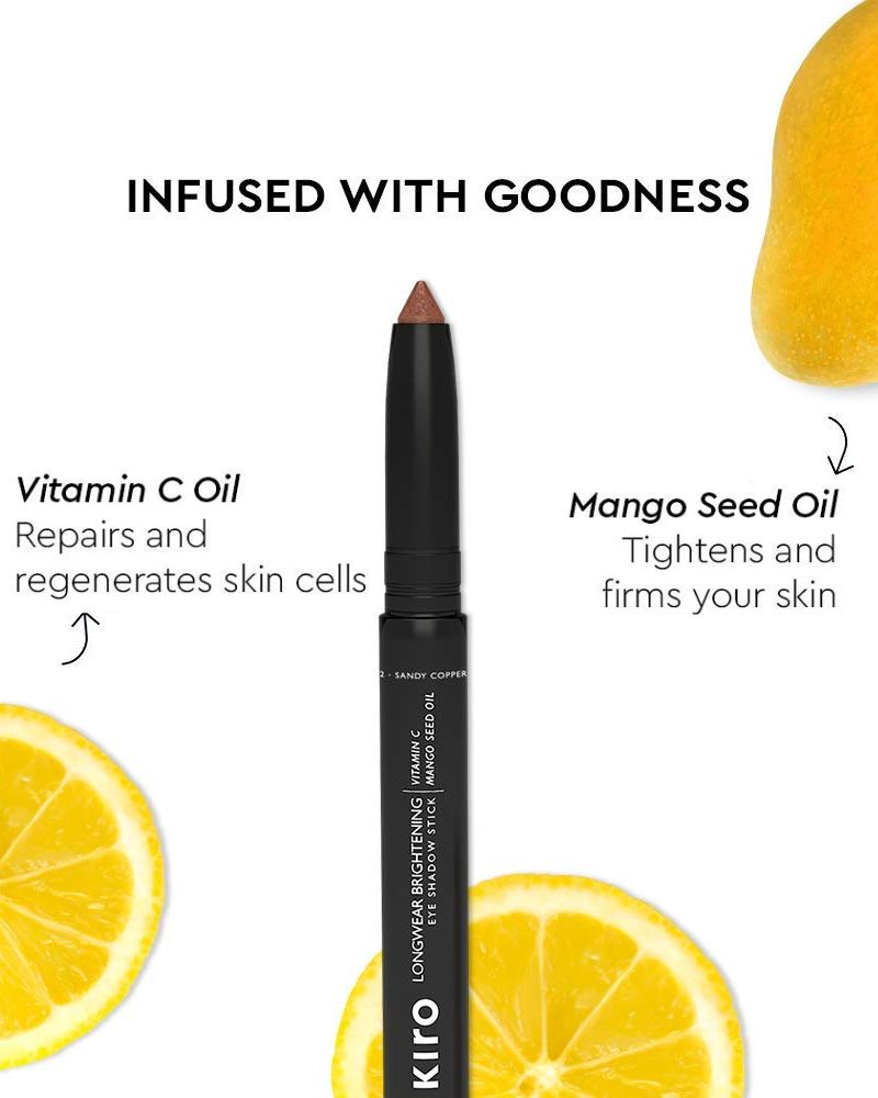Kiro Longwear Brightening Water-Proof Eyeshadow Stick, Sandy Copper (1.4 Gm) (Full Size)