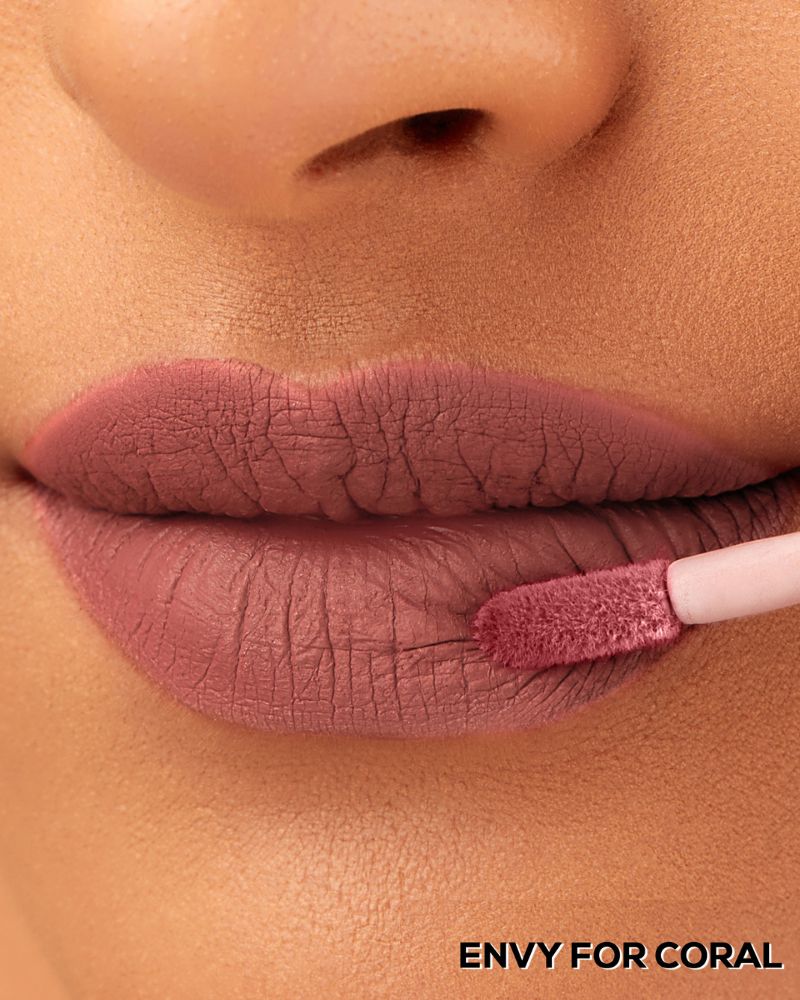 Renee Stay With Me Mini Matte Lip Color - (Envy For Coral) (2 ml) (Mini/Small Pack/Sample)