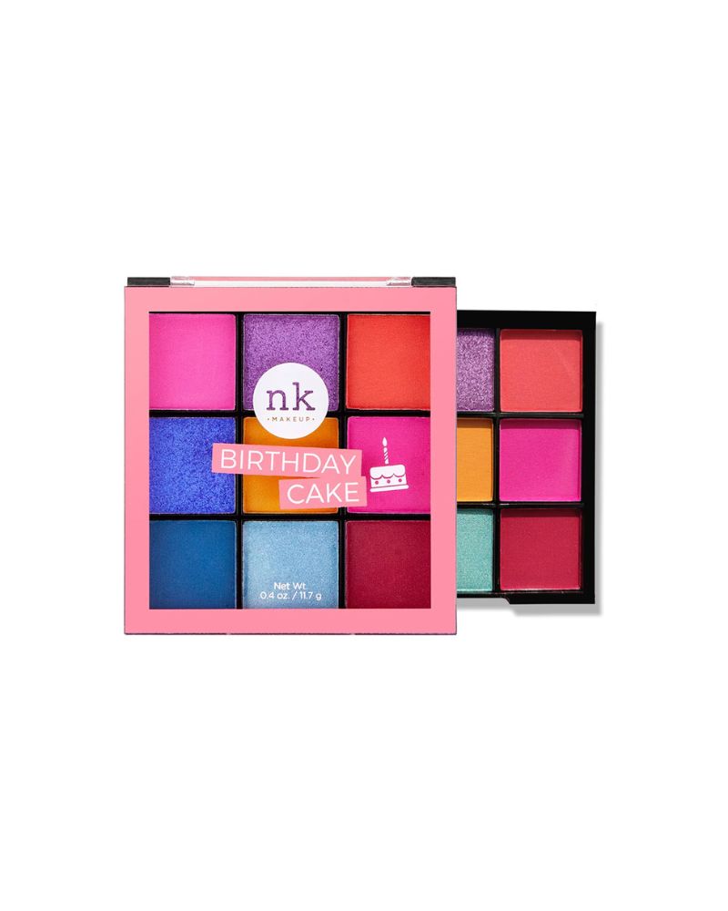 Nicka K Nine Color Eyeshadow Palette - Birthday Cake ( Full Size )