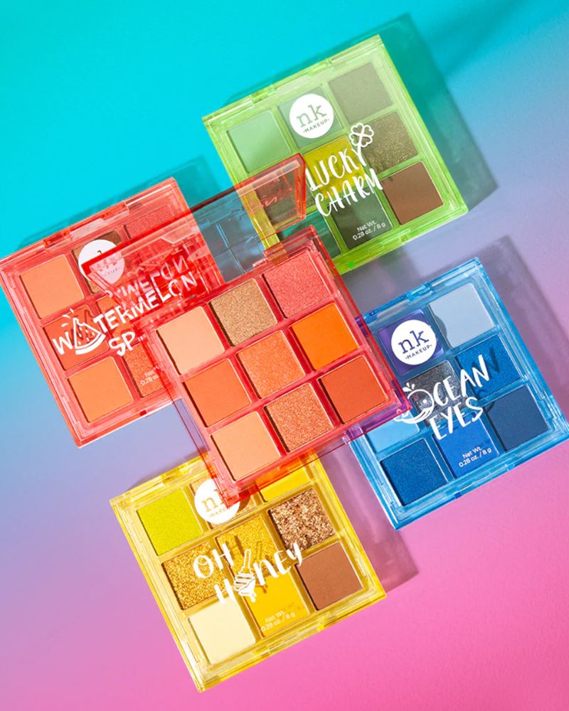 Nicka K Pop Neon Nine Color Palette - Watermelon Splash ( Full Size )