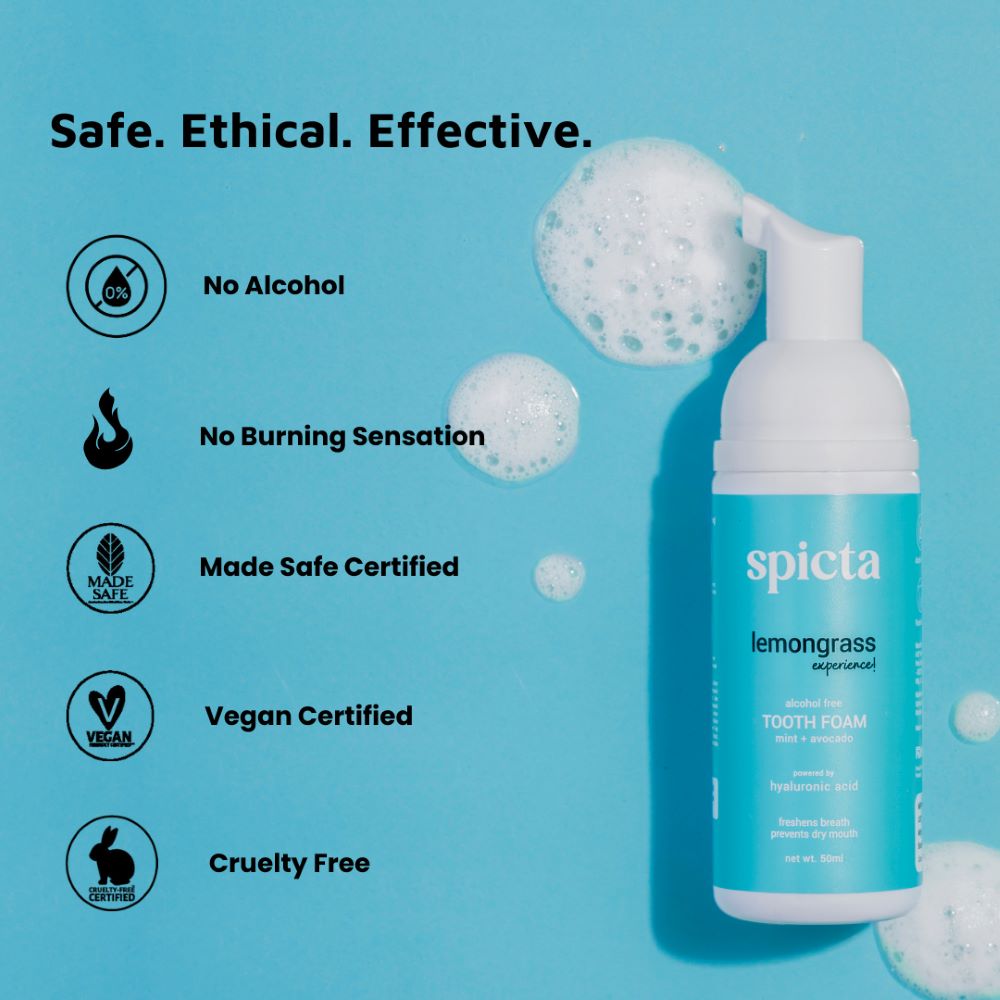 Spicta Lemongrass Mint Quick Tooth Foam ( 50 ml ) ( Full Size )