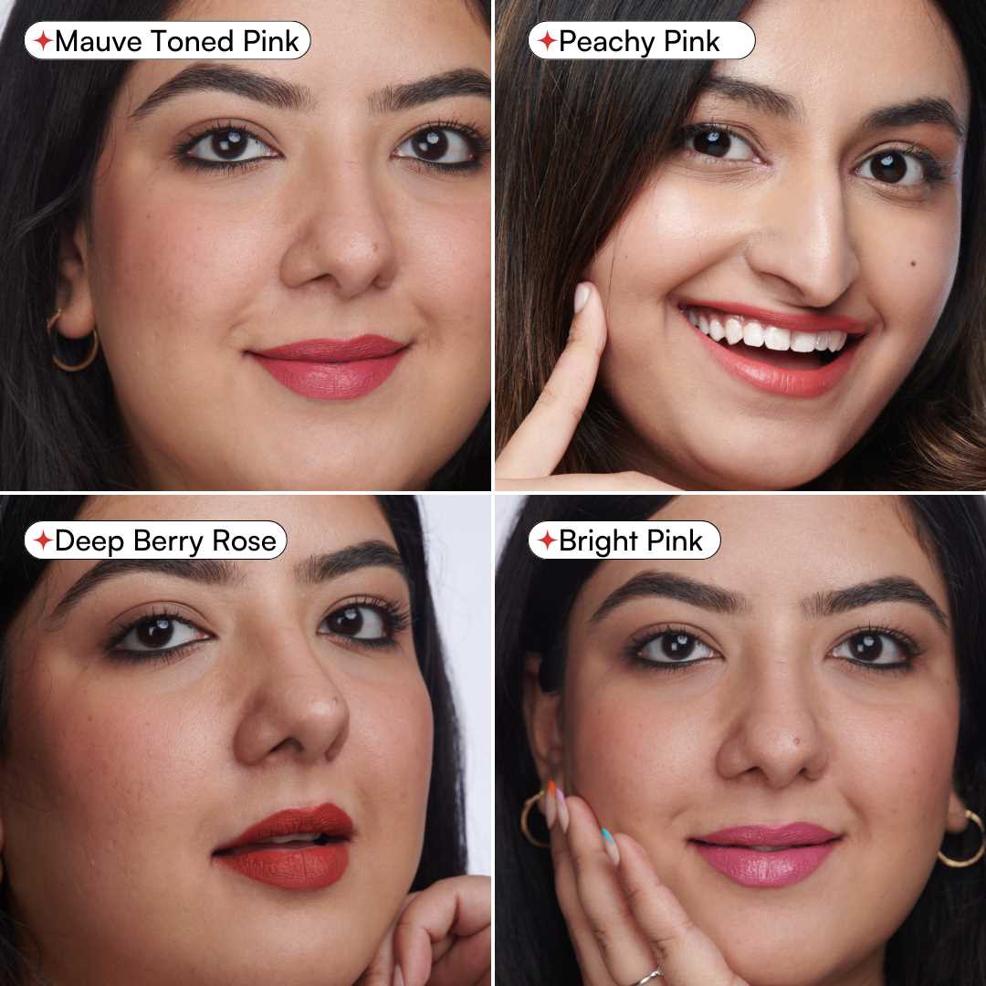 GUSH BEAUTY SUPER STACK MATTE LIQUID LIPSTICK 4-in-1 - Think Pink ( Full Size ) ( 8.4 ml )