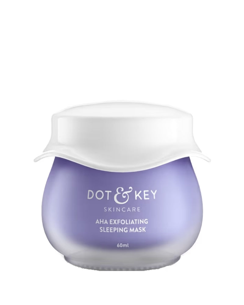 Dot & Key AHA Exfoliating Sleeping Mask 12% Lactic + 2% Hyaluronic (60ml)