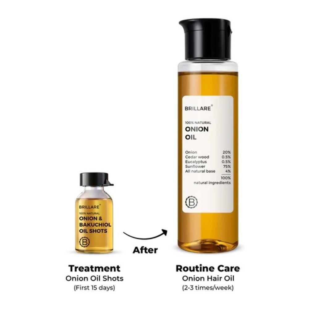 Brillare Onion Hair Oil For Hair Fall Reduction ( 100 ml ) ( Full Size )