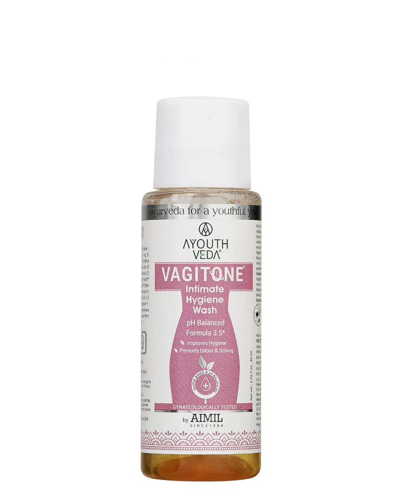 Ayouthveda Vagitone Wash - (30 ml) (Mini/Small pack/Sample)
