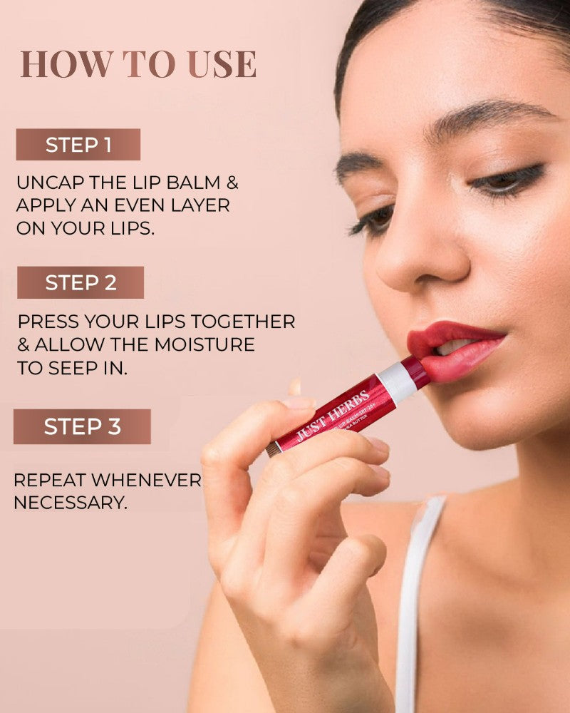 Just Herbs Tinted Lip Balms SPF 20+ - Coffee Flavour ( 4 Gm )