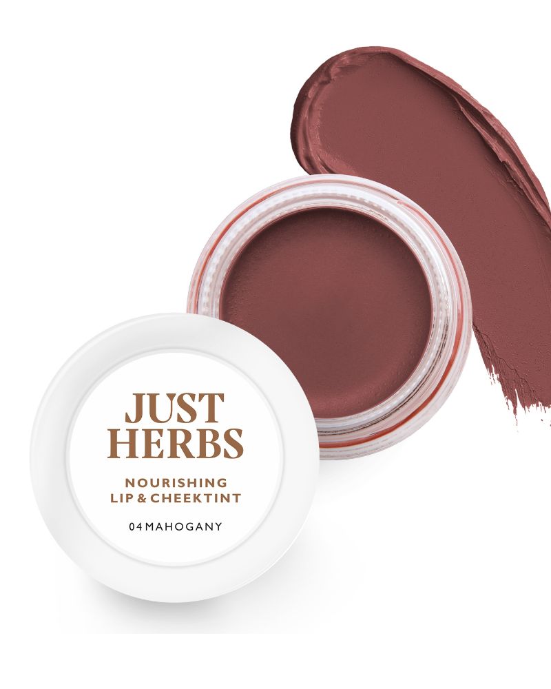 Just Herbs Nourishing Lip and Cheek Tint - Mahogany
