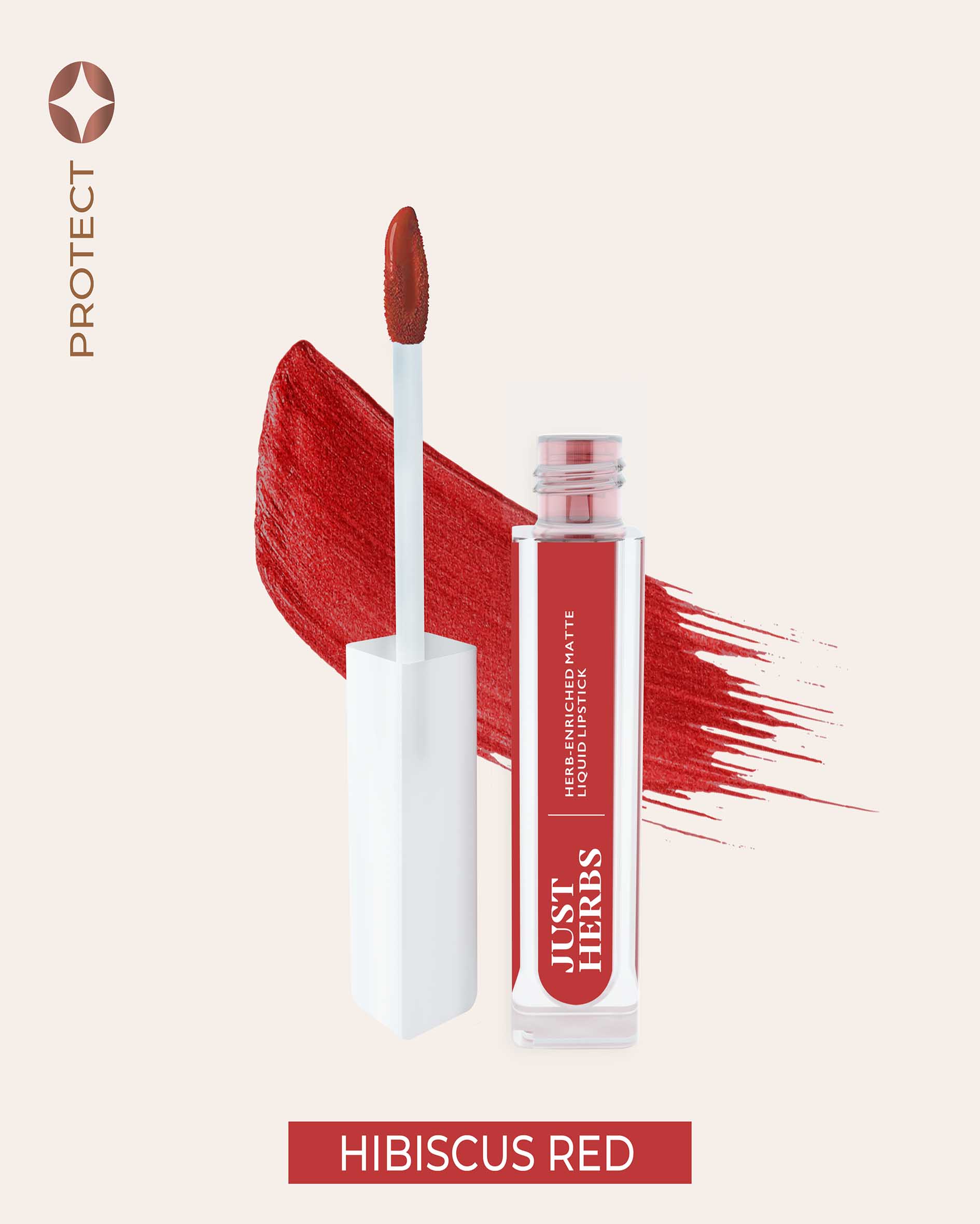 Just Herbs - Herb-enriched Matte Liquid Lipstick - Hibiscus Red