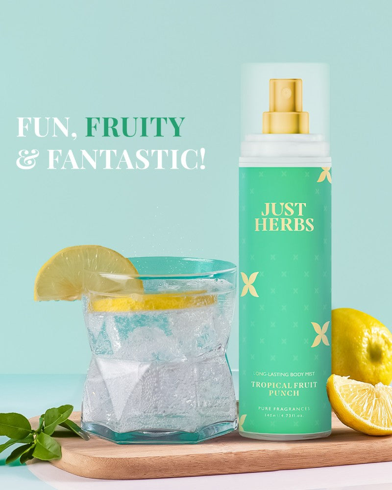 Just Herbs Long-Lasting Tropical Fruit Punch Body Mist ( 140 ml )