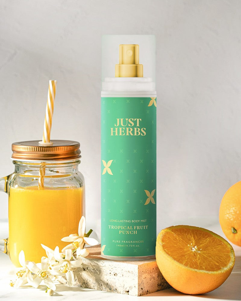 Just Herbs Long-Lasting Tropical Fruit Punch Body Mist ( 140 ml )