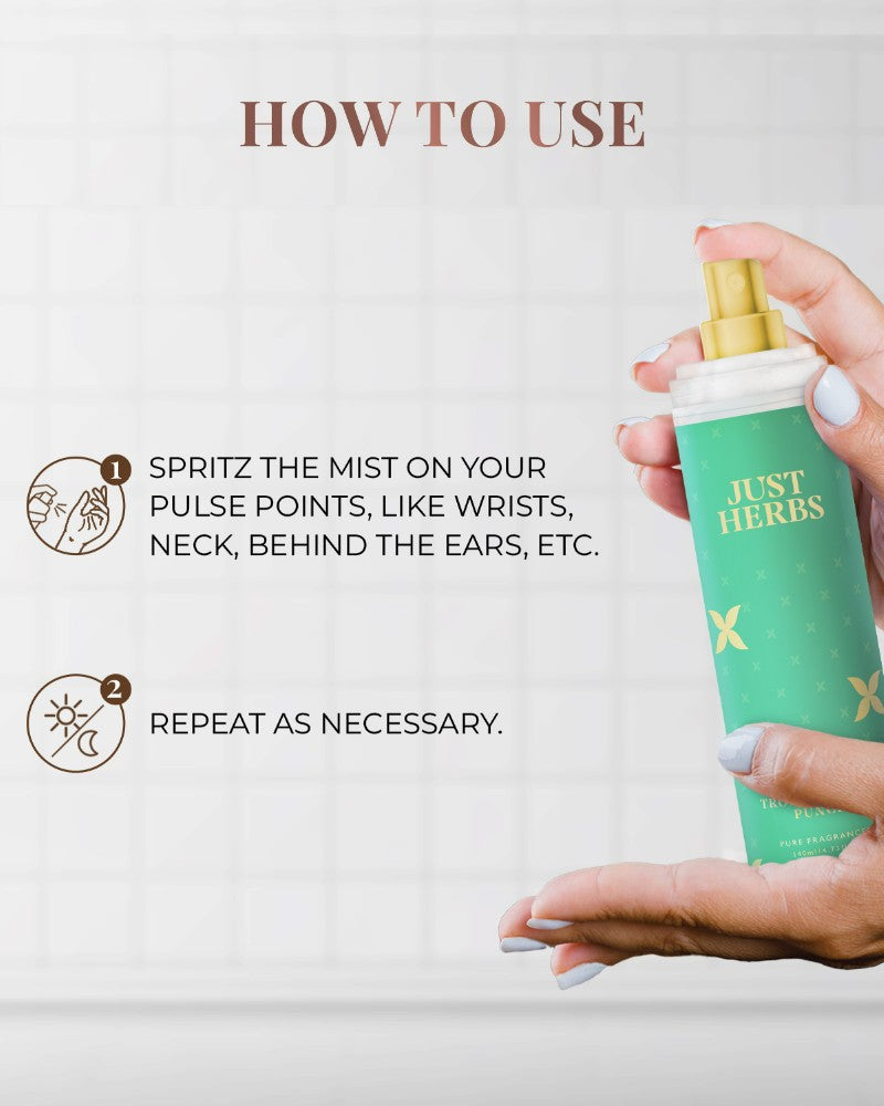 Just Herbs Long-Lasting Tropical Fruit Punch Body Mist ( 140 ml )
