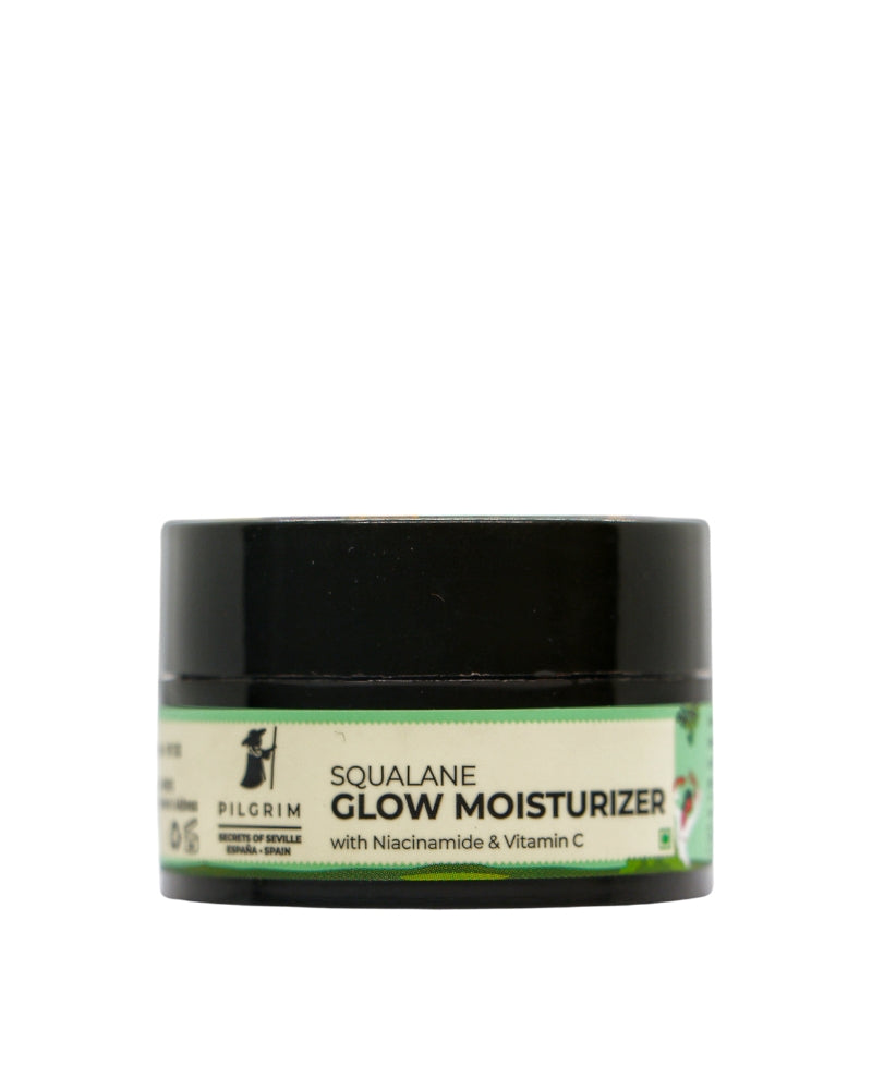 Pilgrim Squalane Glow Moisturizer with Niacinamide + Vitamin C ( 6 gm ) ( Mini / Small Pack / Sample )