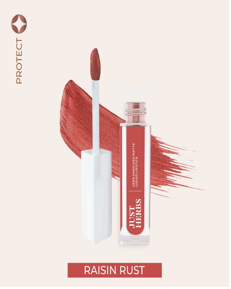 Just Herbs - Herb-enriched Matte Liquid Lipstick - Raisin Rust