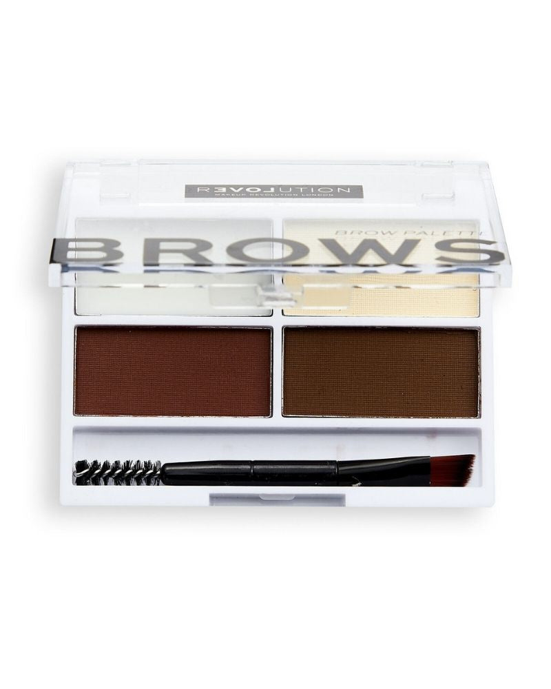 Makeup Revolution London Relove Colour Cult Brow Palette - Dark ( Full Size )