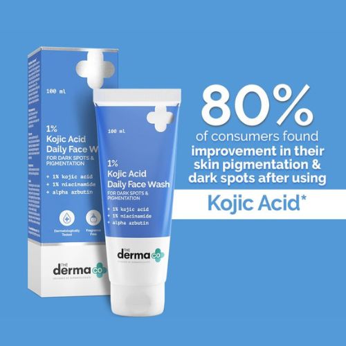The Derma Co 1% Kojic Acid Face Wash with Niacinamide & Alpha Arbutin For Dark Spots & Pigm )entation ( 100ml )