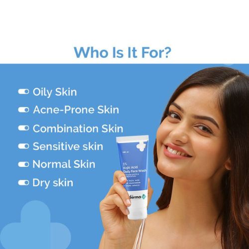 The Derma Co 1% Kojic Acid Face Wash with Niacinamide & Alpha Arbutin For Dark Spots & Pigm )entation ( 100ml )