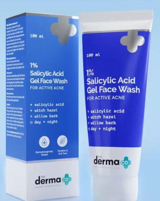 The Derma Co 1% Salicylic Acid Gel Face Wash ( 100 ml )