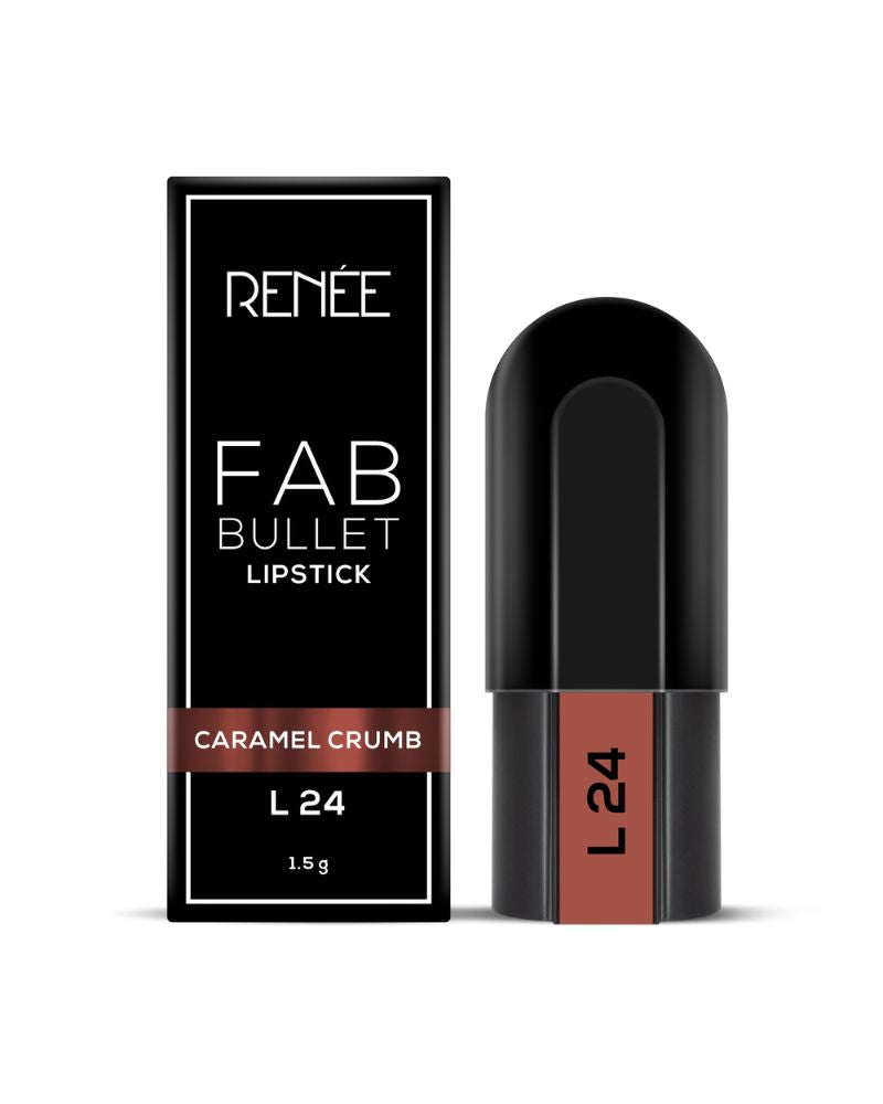 RENEE Fab Bullet Lipstick - Caramel Crumb (1.5 gm) (Mini / Small Pack/ Sample)