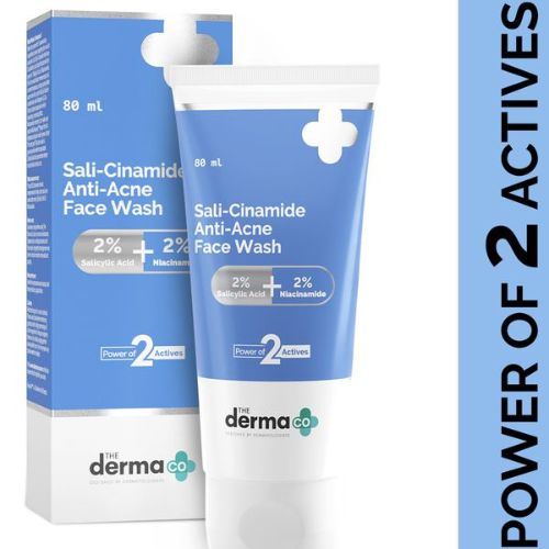 The Derma Co 2% Sali-Cinamide Anti-Acne Face Wash with 2% Salicylic Acid & 2% Niacinamide ( 80ml )