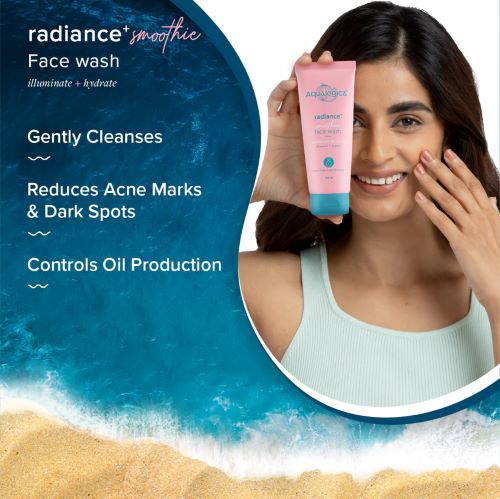 Aqualogica Radiance+ Smoothie Face Wash with Watermelon & Niacinamide for Clear & Oil-Free Skin  ( 100ml )