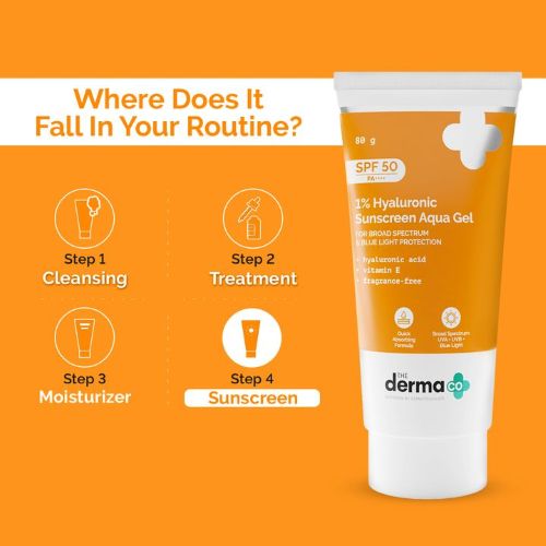 The Derma Co 1% Hyaluronic Sunscreen Aqua Gel ( 80g )