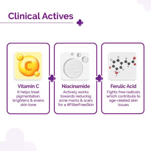 The Derma Co 10% Vitamin C Face Serum  (30ml)