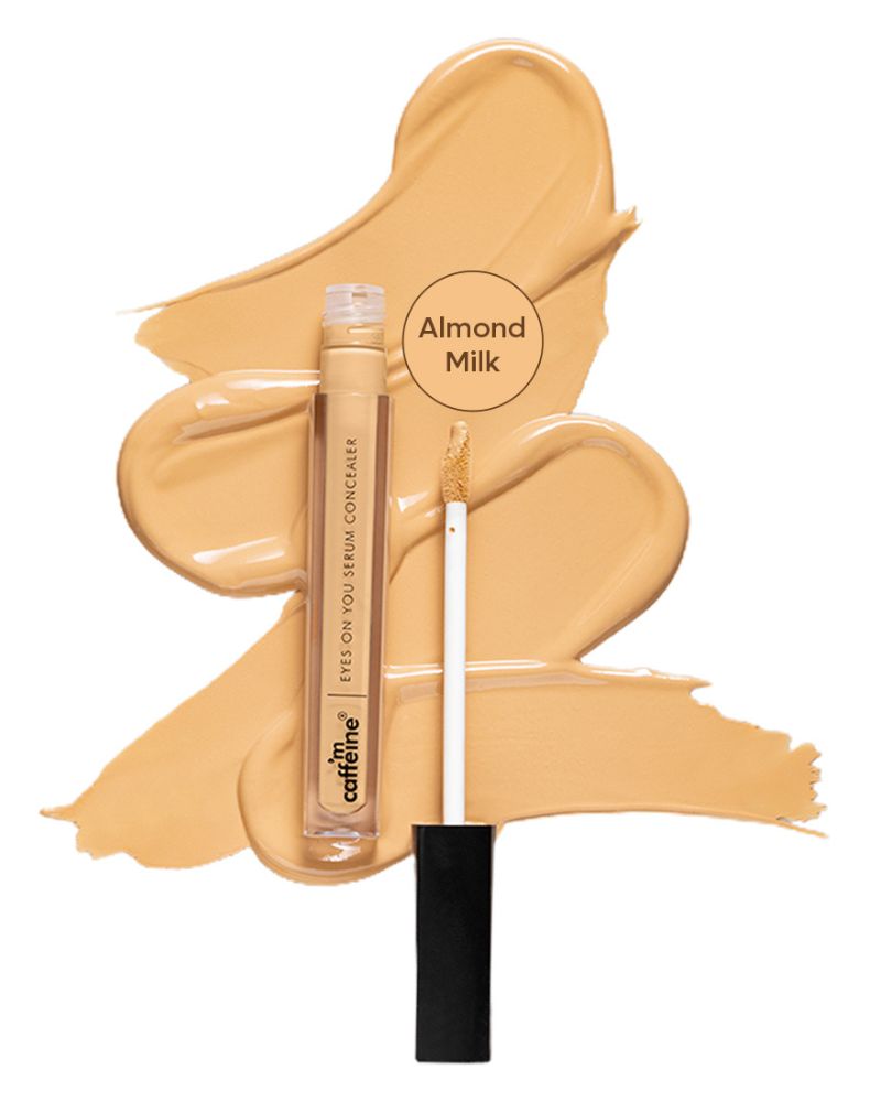 mCaffeine Eyes On You Serum Concealer | Brightens Under Eye & Reduces Dark Circles - Almond Milk - ( 5ml ) ( Full Size )