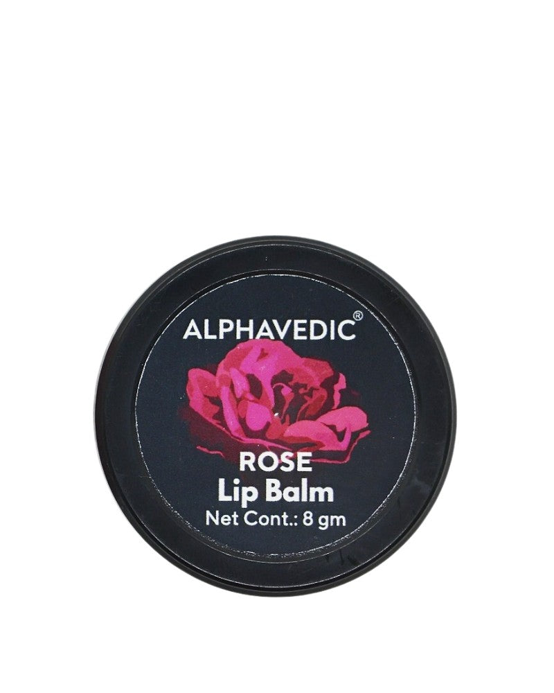 Alphavedic Rose Lip Balm (8 gm) ( Mini / Small Pack / Sample )