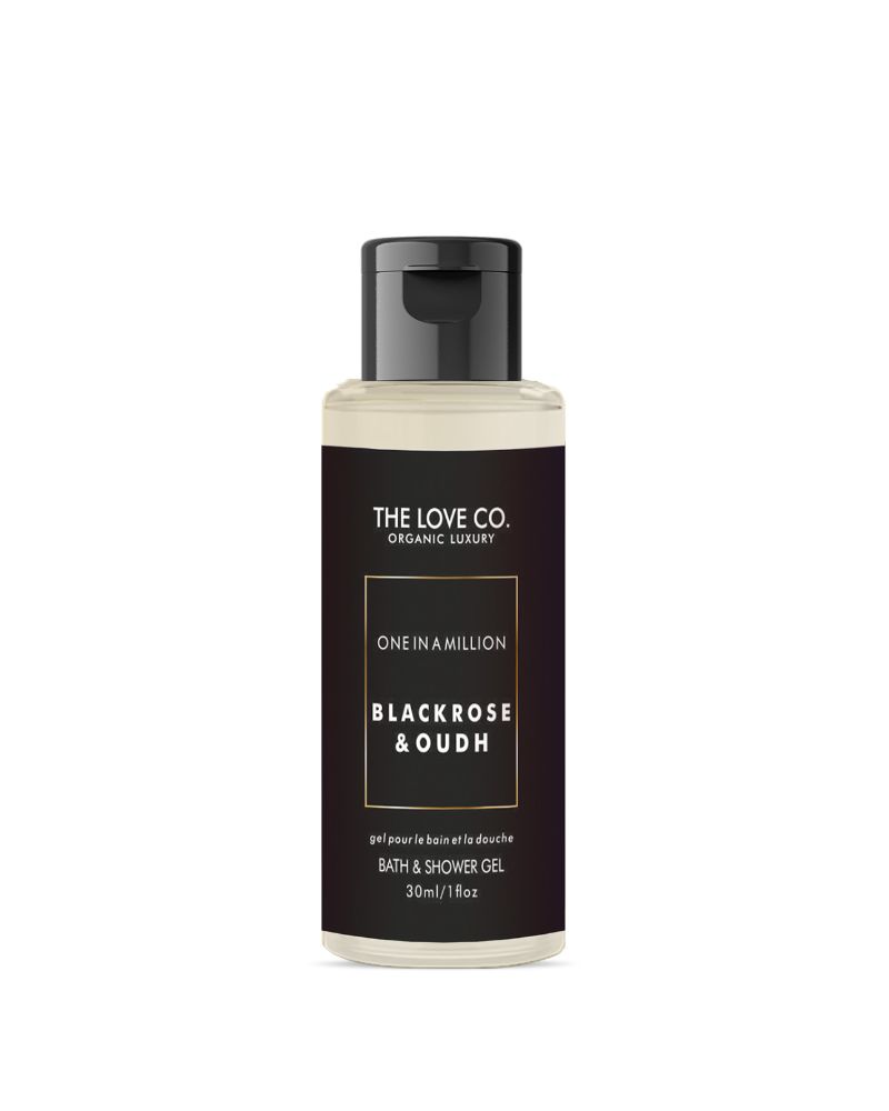 The Love Co Black Rose& oudh Accord Shower Gel (30 ml) ( Mini / Small Pack / Sample )