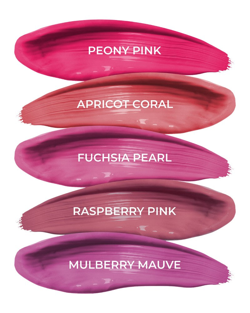 Brights & Pinks (Set of 5* 2ml) Herb Enriched Matte Liquid Lipstick Kit