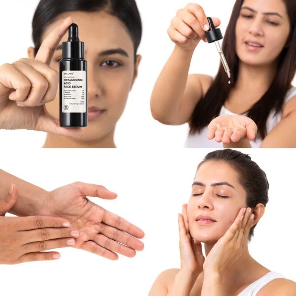Brillare Hyaluronic Acid Face Serum For Dry, Ageing Skin (30ml) ( Full Size )