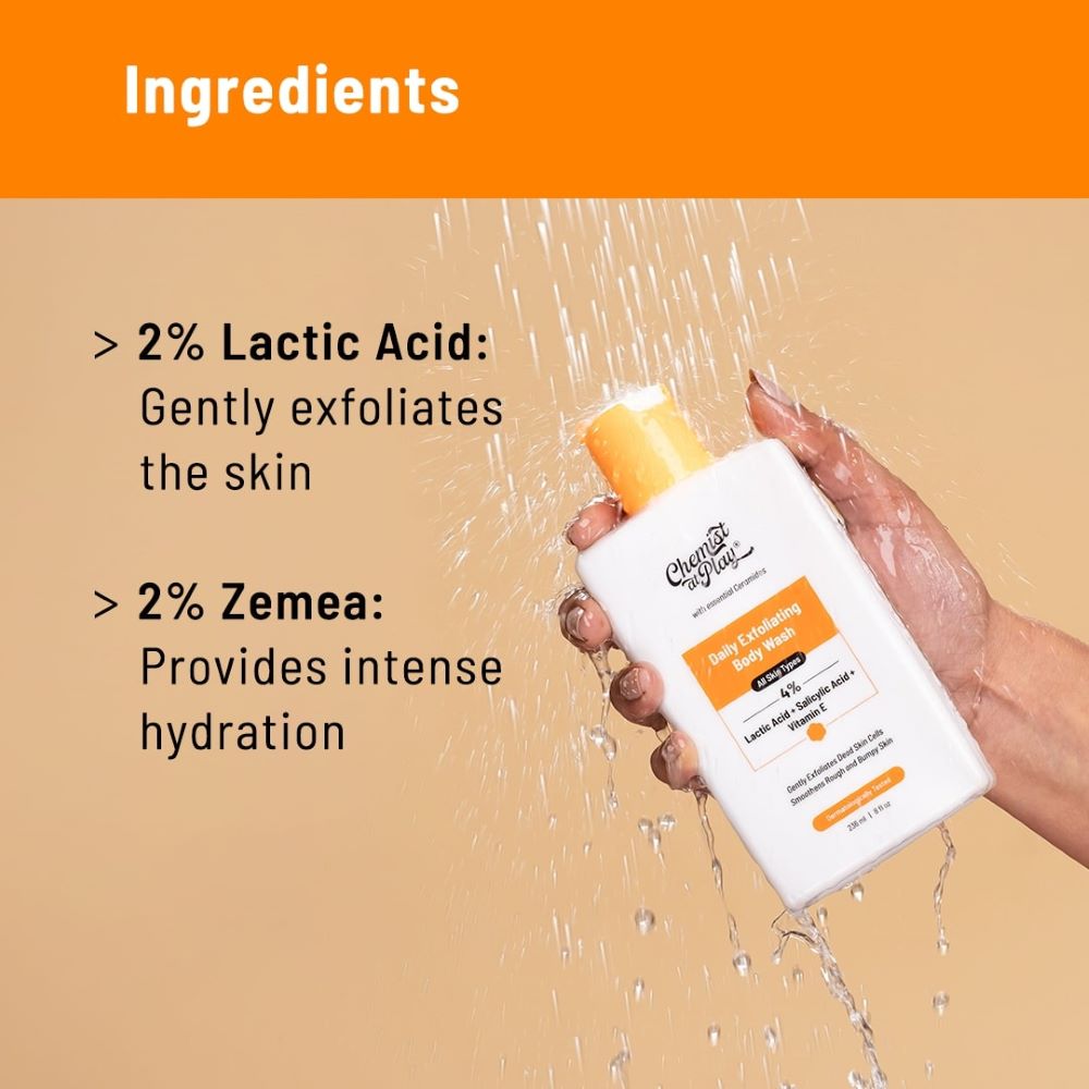 Chemist at Play Exfoliating Body Wash with Lactic Acid ( Full Size ) ( 236 ml )