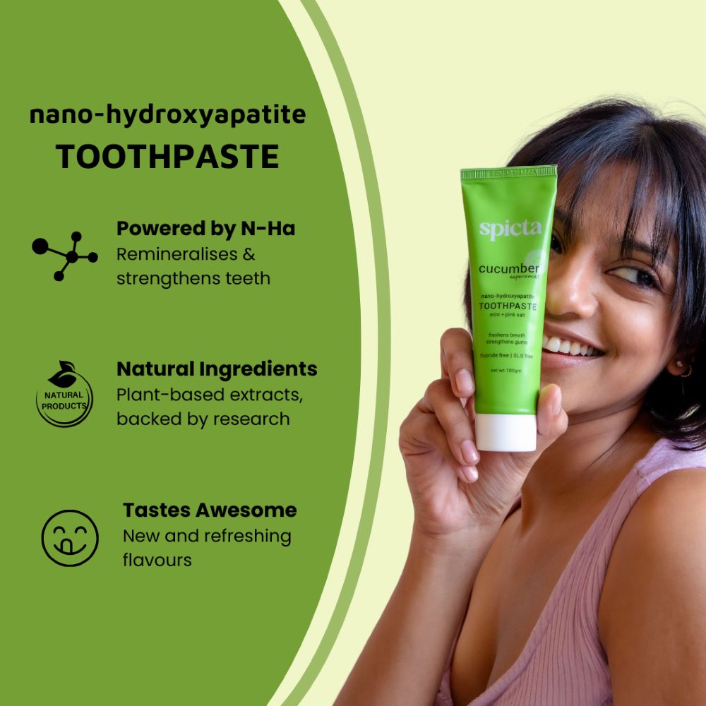 Spicta Tasty Lemongrass Tooth Foam & Cucumber Toothpaste Combo ( Pack of 2 )