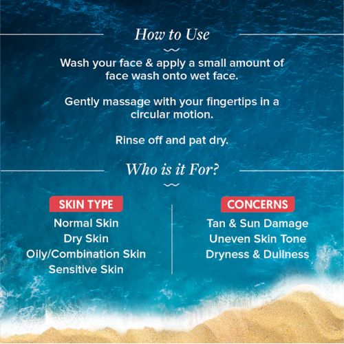 Aqualogica Detan+ Smoothie Face Wash with Cherry Tomato & Glycolic Acid for Tan Removal - 100ml