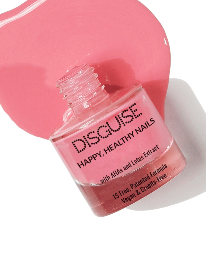 Disguise Cosmetics Happy, Healthy Nails Combo (Cotton Candy & Crystal Clear) (Pack of 2) ( 16 ml ) ( Full Size )