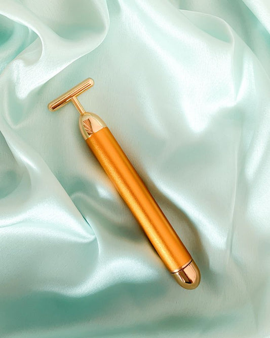 Natural Vibes 24k Gold Vibrating Face Roller & Sculptor