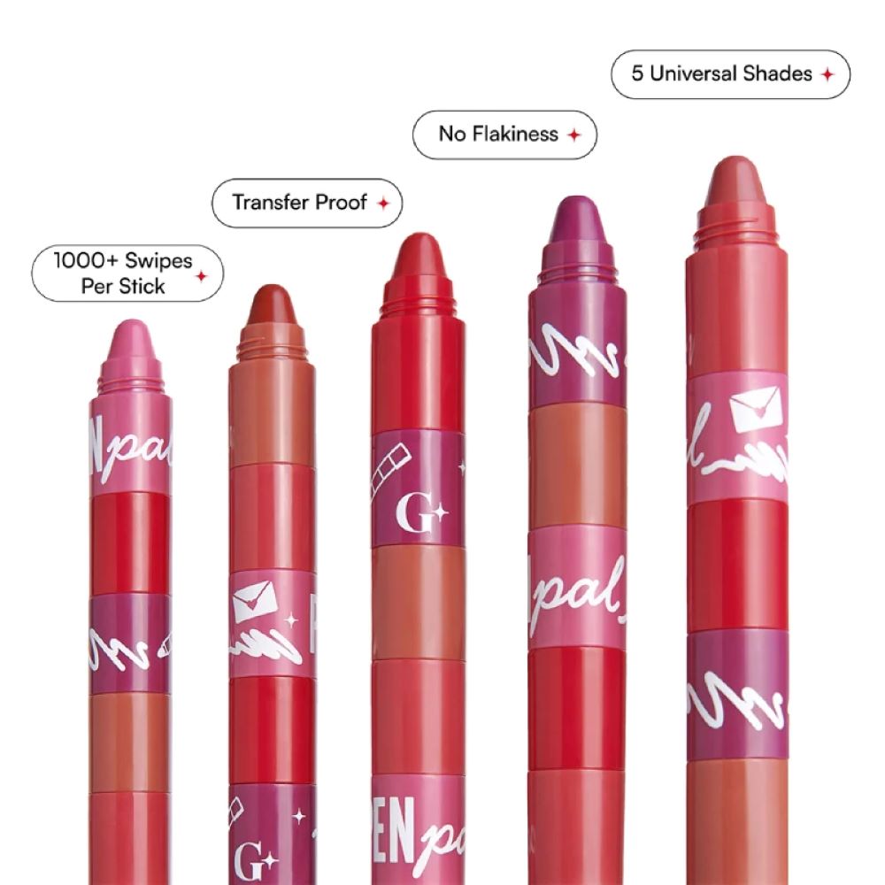 GUSH BEAUTY PEN PAL 5 in 1 Stackable Lipstick ( Full Size ) ( 4.8 gm )