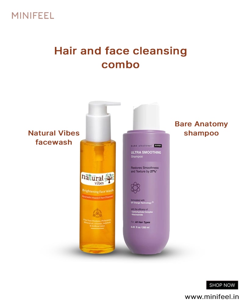 Hair And Face Cleansing Combo (Full Size) ( Pack of 2 )