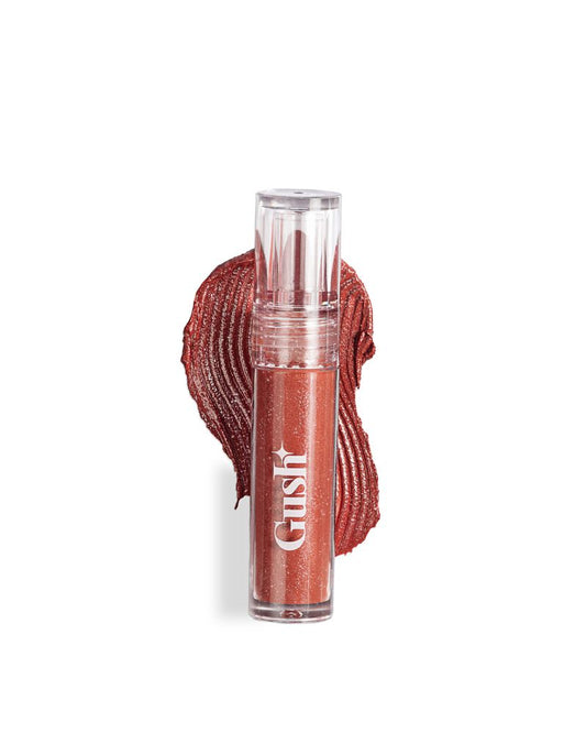 GUSH BEAUTY Glaze Lip Oil Gloss ( Brown Gloss - Honey Drip ) ( 2.8 ml )( Full Size )