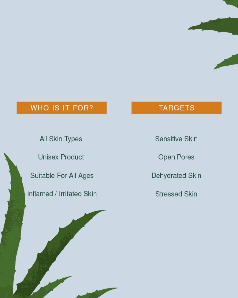Juicy Chemistry 100% Organic Aloe Vera Toning Mist For Sun Damaged & Sensitive Skin-(110ml)