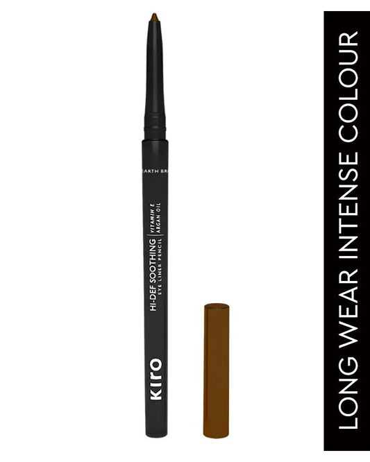 Kiro Hi - Def Soothing Long-Lasting Eyeliner Pencil, Earth Brown (Deep Brown) (0.35Gm) ( Full Size)